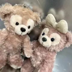 【2点】ダッフィ シェリーメイ ぬいぐるみバッジ TOKYO DisneySEA