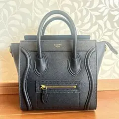 CELINE ラゲージ ナノ ブラック ゴールド金具
