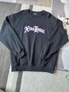 XLARGE メンズ クルーネック スウェット ブラック Lのサムネイル