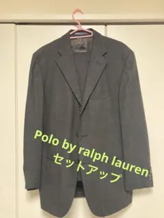 【美品】ポロ ラルフローレン スーツ セットアップ グレー A5 S