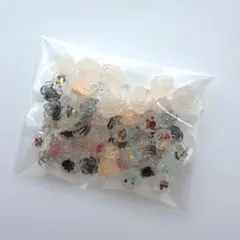 ネイルパーツ クリア薔薇 60個セット