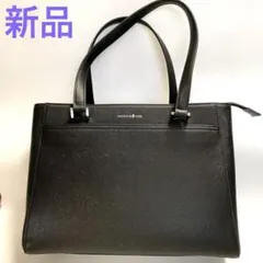 未使用級キャサリンハムネット トートバッグ レザーシボ革 肩掛A4自立