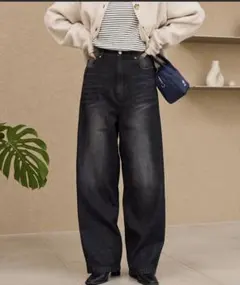 ワイドストレートデニムパンツ【THE CRAFT CREW PRODUCTS】