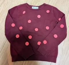 H&M kidsニット120 ドットニット120 エイチアンドエムキッズ