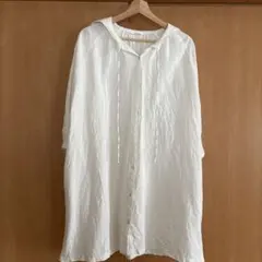 Mushroom ロングシャツ ホワイト