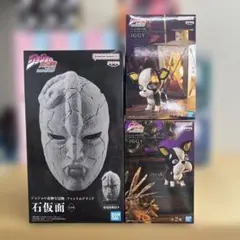 ジョジョの奇妙な冒険 イギー フィギュア 石仮面 PCマウス 4点セット ジョジョの奇妙な冒険 イギー フィギュア 石仮面 PCマウス 4点セット