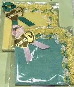 週末セール♡近沢レース店♡タオルハンカチ♡レモネード♡ピーコックブルー♡イエロー
