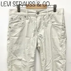 【LEVI STRAUSS &Co.】クロップドパンツ　ホワイト ウエスト72