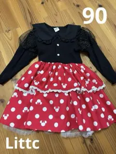 リトシー　ミニーなりきりワンピース　90