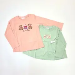 子供服 女の子 100cm 長袖 Tシャツ まとめ売り 新品 YFN21