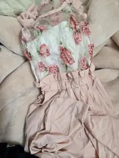 LIZLISA 花柄連身褲・吊帶褲