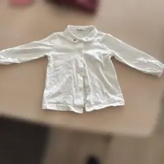 シ*ン様 familiar 長袖シャツ ホワイト 100cm