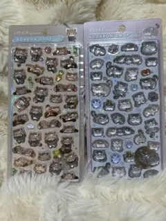 【新品未使用】 ボンボンドロップシール 動物 レッサーパンダ ネコ