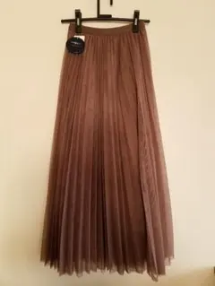 プリーツスカート ロングスカート チュールスカート