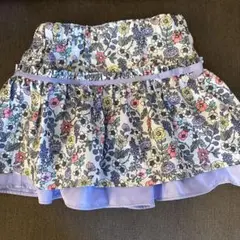 ANNA SUI 花柄スカート ゴムウエスト　100