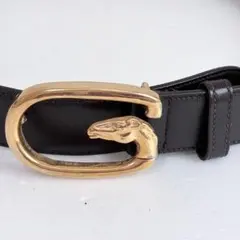 GUCCI/グッチ/ホースヘッド Gバックル/レザーベルト/茶 - メルカリ