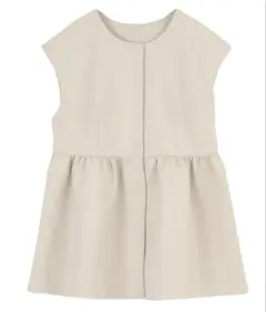 titivate ペプラムデザインジレ ベスト M ライトベージュ