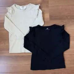 キッズ　フリル　ロンT 2枚セット　120