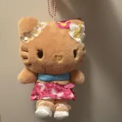 トコナツバケーション　キティ　日焼け　ぬいぐるみ　キーホルダー