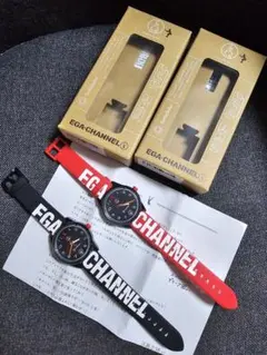 エガちゃんねる　限定500　シチズンコラボ　ソーラーウォッチ　赤 エガちゃんねる 限定500 シチズンコラボ ソーラーウォッチ 赤 シチズン