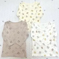 西松屋 長袖肌着 動物柄