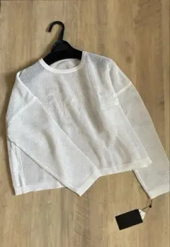 新品　ヤマダヤ　スコットクラブ　サマーニット　白　メッシュセーターのサムネイル
