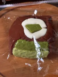 抹茶　チョコレート ケーキ スクイーズ