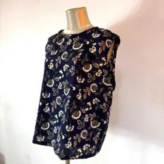 ハンドメイド リバティタナローン生地マキンドラ使用ノースリーブ 