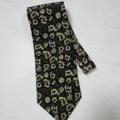 イヴ・サンローラン 花柄ネクタイ