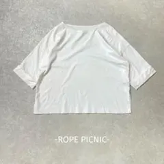ROPE PICNIC/半袖カットソー/38/白/コットン100%/シンプル