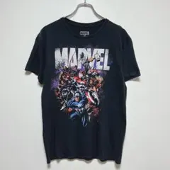 マーベル アベンジャーズ キャラクターTシャツ M ブラック 古着のサムネイル