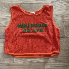 ミキハウス mikihouse トップス タンクトップ メッシュ あみあみ 赤