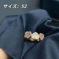 サイズ52 ピンク apm MONACO フルハート リング