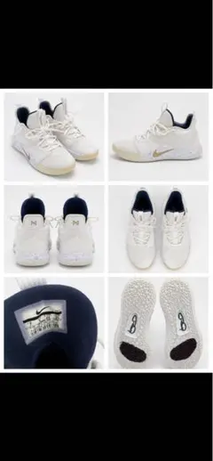 NIKE PG 3 ホワイト ゴールド　ネイビーのサムネイル