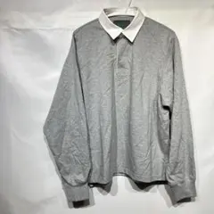 R.H. VINTAGE ロンハーマン ポロシャツ スウェット生地 長袖 グレーのサムネイル