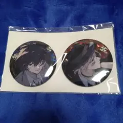 文豪ストレイドッグス　太宰治　中原中也　ホログラム缶バッジ　c104