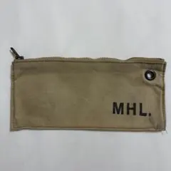 MHL. キャンバス地 ポーチ ペンケース　ベージュのサムネイル