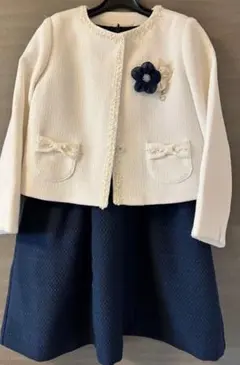 ミキハウス　ボレロ付きワンピースセット120cm