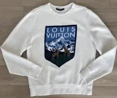 早い者勝ち　クリーニング済み　Louis Vuitton グレー スウェット ☆限定コラボ【LOUIS VUITTON × NIGO】ロゴ スウェット グレー