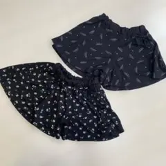 【2枚セット】130cm フレアキュロット