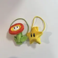 USJ ユニバ ヘアピン ヘアクリップ ゴム スター フラワー スーパーマリオ