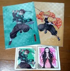 鬼滅の刃　アニプレックスオンラインくじ　クリアファイルセット・クリア色紙　炭治郎