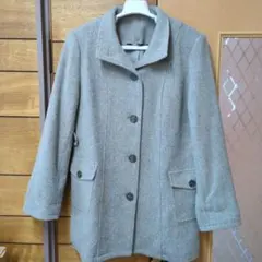 EMSENSE グレー チェスターコート