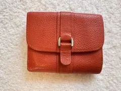 LONGCHAMP オレンジ レザー 二つ折り財布のサムネイル