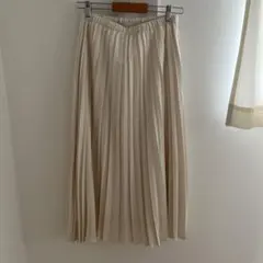 AMERICAN HOLIC プリーツスカート アイボリー Lサイズ