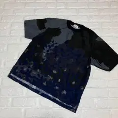 Harikae Tシャツ S 半袖 黒 個性的 柄