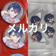 にじさんじ 夢追翔 アクリルパーツ 缶バッジ 8周年