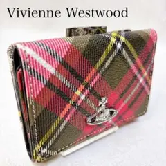 極美品 Vivienne Westwood ダービー がま口 三つ折り財布