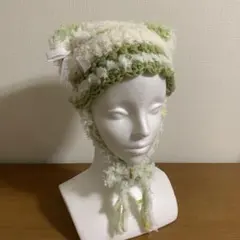 ハンドメイド 猫耳ニット帽