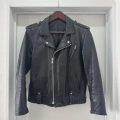 希少 annhagen パデッド ダブル ライダースジャケット アンハーゲン 